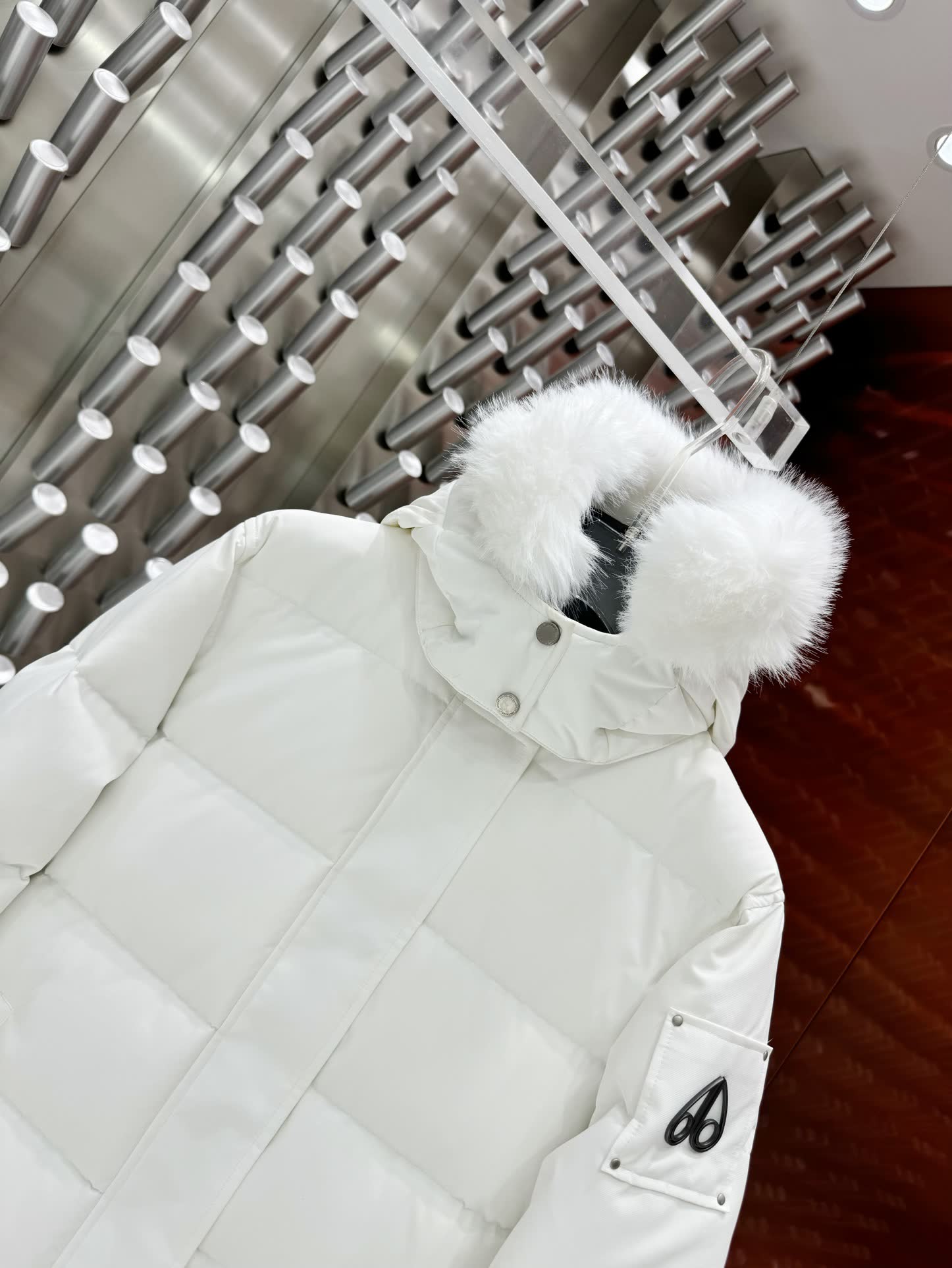 Moose Knuckles Hooded Down Puffer Jacket